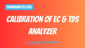 Calibration of EC, Calibration of EC Analyzer, Calibration of TDS analyzer,