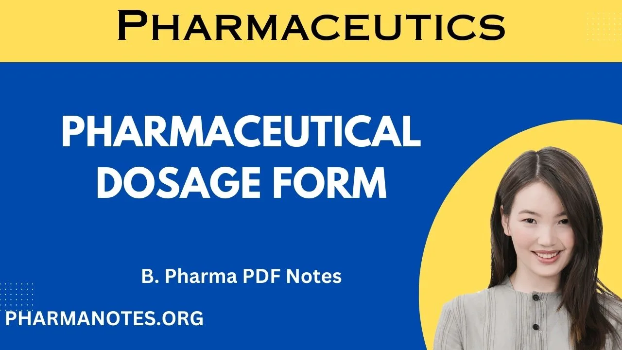 Pharmaceutical Dosage Forms Notes Pdf - Pharmanotes