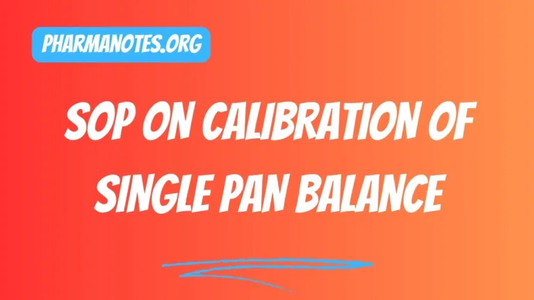 Calibration of Single Pan Balance