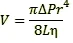 Poiseullie’s Equation 