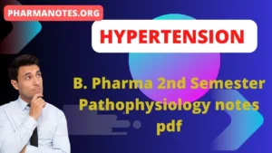 Hypertension - B. Pharma 2nd Semester Pathophysiology notes pdf