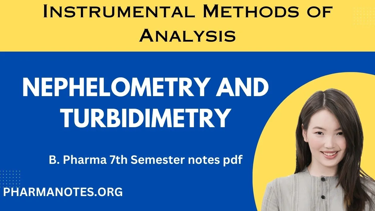 Nephelometry And Turbidimetry - Instrumental Methods Of Analysis B ...