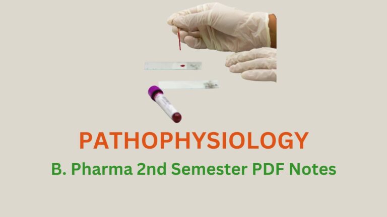 Pathophysiology B. Pharma 2nd Semester note